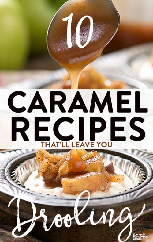 10 caramel recipes that will leave you drooling. These dessert recipes go from caramel apple desserts to salted caramel milkshakes. So much variety!