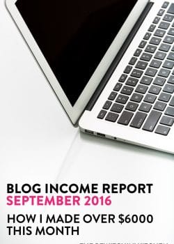 Blogging Income Report - September 2016. How I made over $6000 in September by working from home.