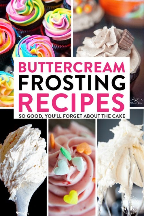 Buttercream Frosting Recipes that are so good - you'll forget about the cake! If you're looking for delicious icing and frosting recipes - check out this post!