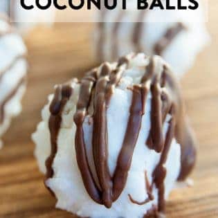 No Bake Chocolate Coconut Balls - a no bake dessert recipe that only uses 4 ingredients. I make these every year for the holidays: Thanksgiving, Christmas, and New Years.