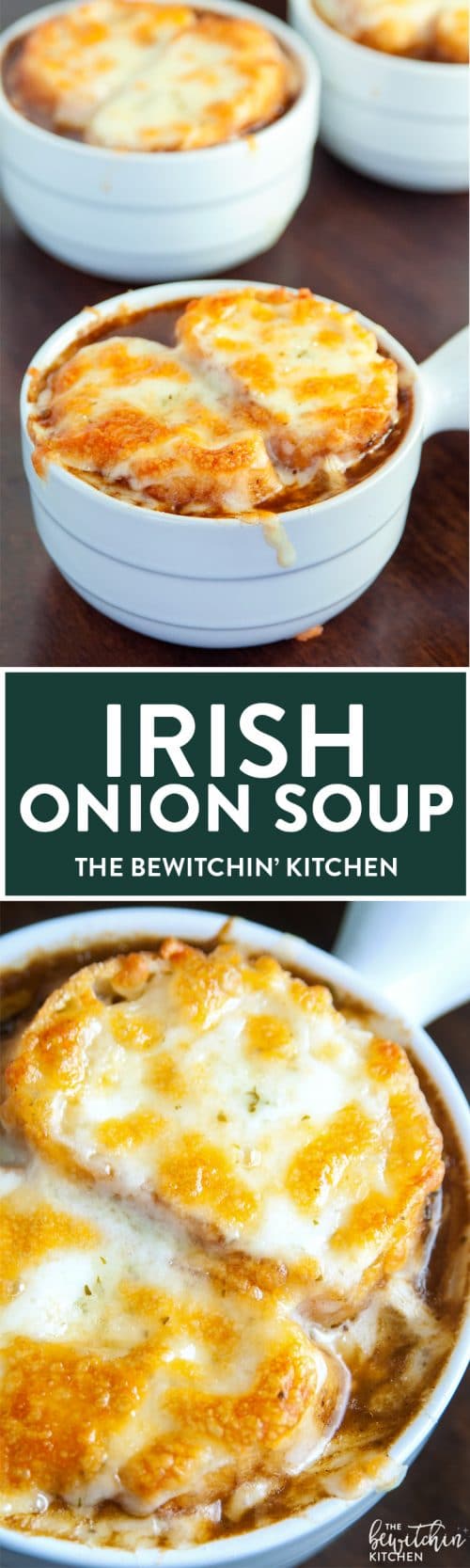 Irish Onion Soup - it's french onion soup with a whiskey twist. A delicious soup recipe that's perfect for fall and winter.