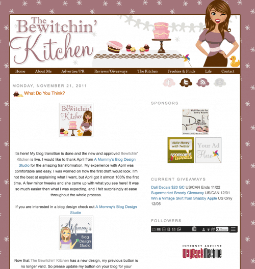 Throwback! The Bewicthin' Kitchen Circa 2011