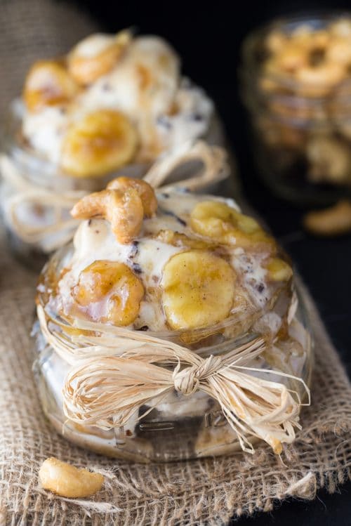 Caramel Banana Nut Sundae - Delicious Caramel Recipes Roundup