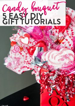 5 candy bouquets that are not only an easy DIY craft but a great homemade gift. Really easy tutorials!