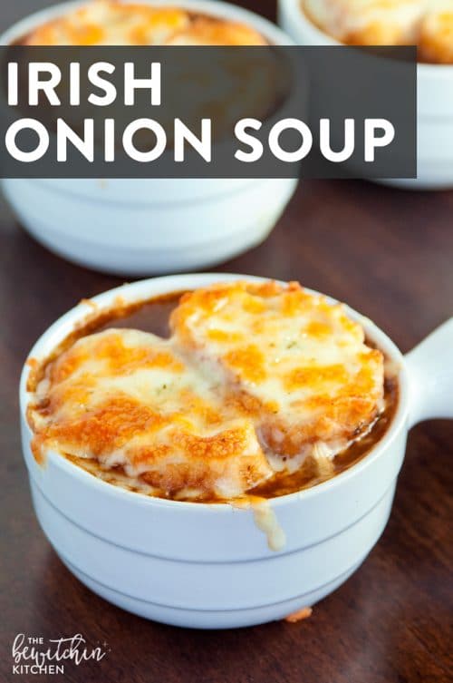 Irish Onion Soup - it's french onion soup with a whiskey twist. A delicious soup recipe that's perfect for fall and winter.