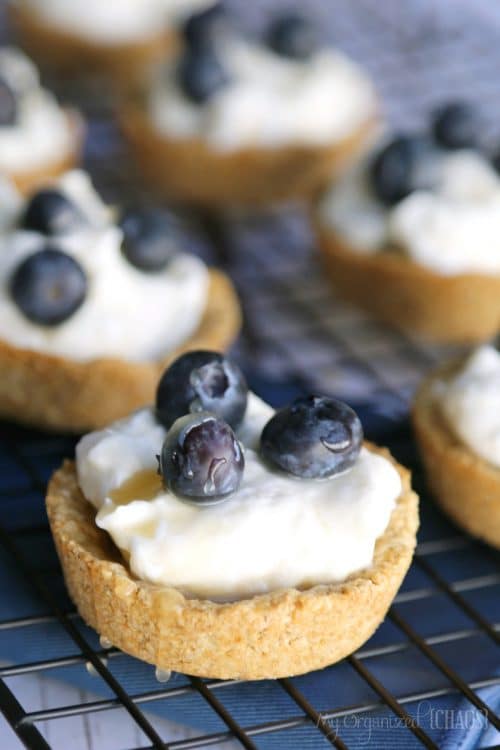 Blueberry salted caramel tarts recipe