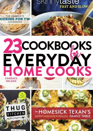 23 cookbook gift ideas for the everyday home cook. If you have someone on your gift list that loves to cook, these are the cookbooks to buy!