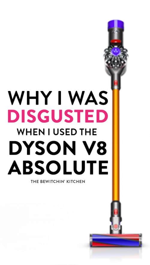 Why I was disgusted when I used the Dyson V8 Absolute - cleaning has never been so gross.