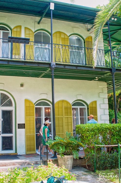 The Ernest Hemingway House in Key West, Florida. A museum of the writer and it's the home to 50 polydactyl cats! A great travel stop when you're on vacation in the keys.