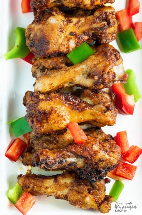 Fajita Chicken Wings - a southwestern twist on hot wings with a bite of lime. Whole 30 appetizer that also makes a great paleo dinner recipe.