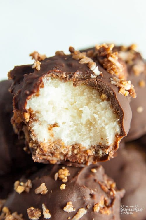 No Bake Nanaimo Balls are a twist on the classic Canadian dessert recipe, Nanaimo bars. Making this sweet confection, a bite-sized treat.