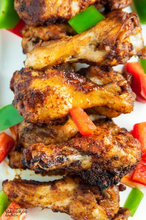 Fajita Chicken Wings - a southwestern twist on hot wings with a bite of lime. Whole 30 appetizer that also makes a great paleo dinner recipe.