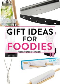 Gift ideas for foodies. If you have a food lover in your life check out these gifts!