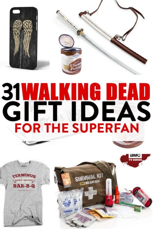 The Walking Dead gift ideas for the zombie superfan on your gift list. There are over 31 Walking Dead gifts here!