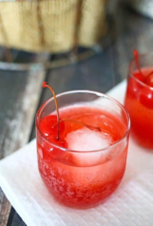 Cherry Bomb - 23 mocktail recipes that are damn tasty! Fancy drinks that have no booze in them, perfect for afternoon sips, fancy kid drinks or a festive pregnancy beverage.