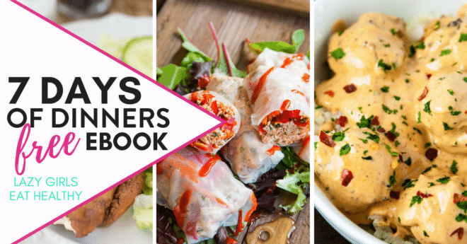 7 days of dinners meal plan download