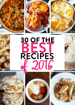 30 of the best recipes of 2016 from The Bewitchin' Kitchen. Healthy dinners, delicious desserts and more meal ideas! (Includes Paleo and Whole30 meals.)