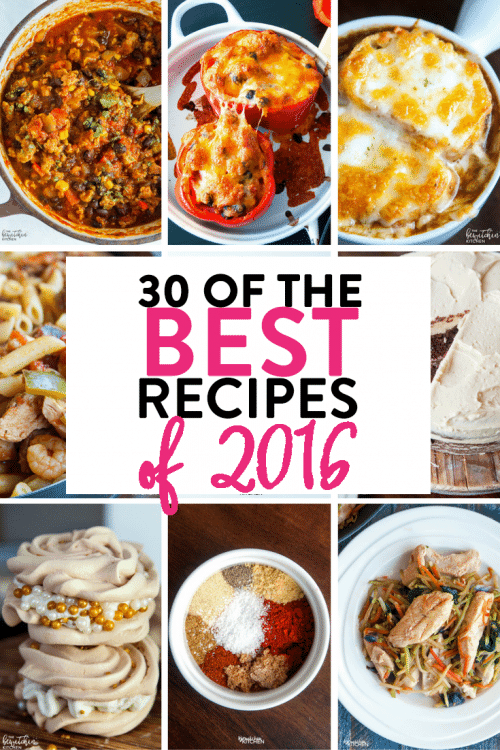 30 of the best recipes of 2016 from The Bewitchin' Kitchen. Healthy dinners, delicious desserts and more meal ideas! (Includes Paleo and Whole30 meals.)