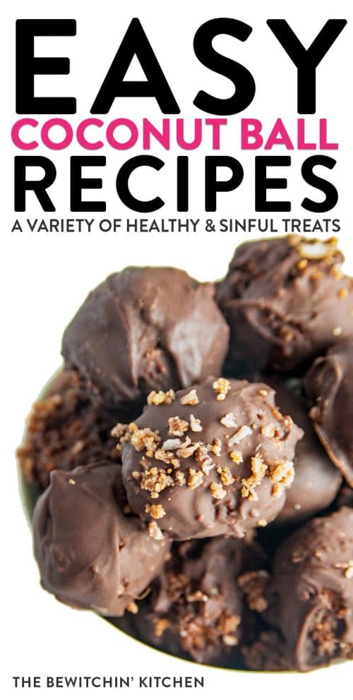 A variety of easy coconut balls. These recipes range from healthy and nutritious snacks to decadently sinful desserts.