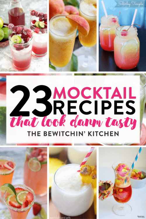 Check out these 23 Mocktail Recipes that look damn tasty. These non-alcoholic beverages are a perfect for a twist on an afternoon sip, kids drinks, or a fancy alternative to liquor for our pregnant friends at a party.
