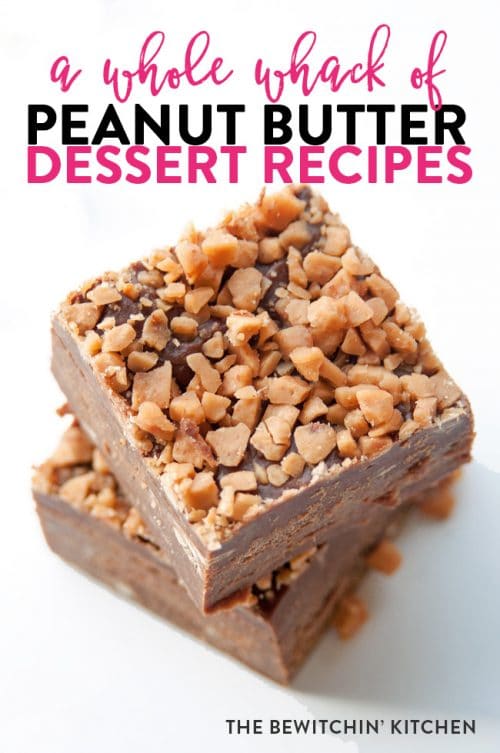 A whole whack of peanut butter dessert recipes