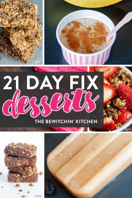 21 Day Fix desserts featured on the ULTIMATE 21 Day Fix resource guide - features reviews, 21 day fix results, and recipes.