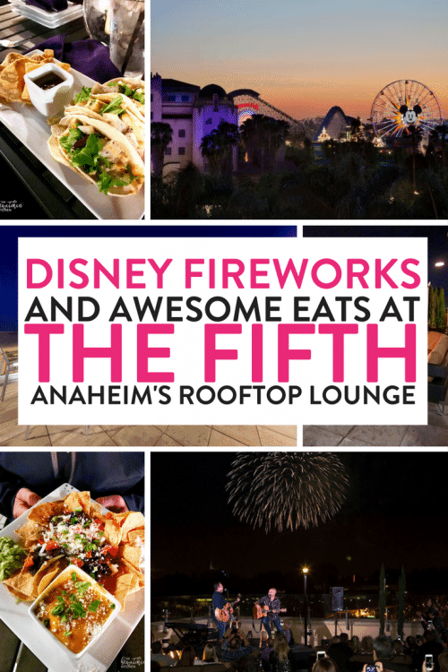 Looking where to dine with kids at Disney? The Fifth OC is a family friendly rooftop bar in Anaheim right across the street from Disneyland.