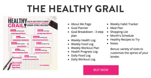 Health and Fitness Planner - The Healthy Grail - Download