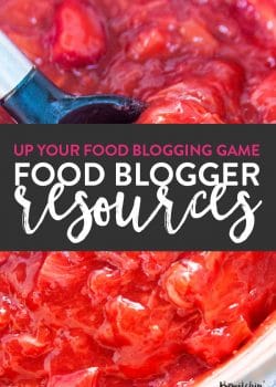 Want to up your food blogging game? Check out my favorite food blogging resources from education to tools to supplies and gear.