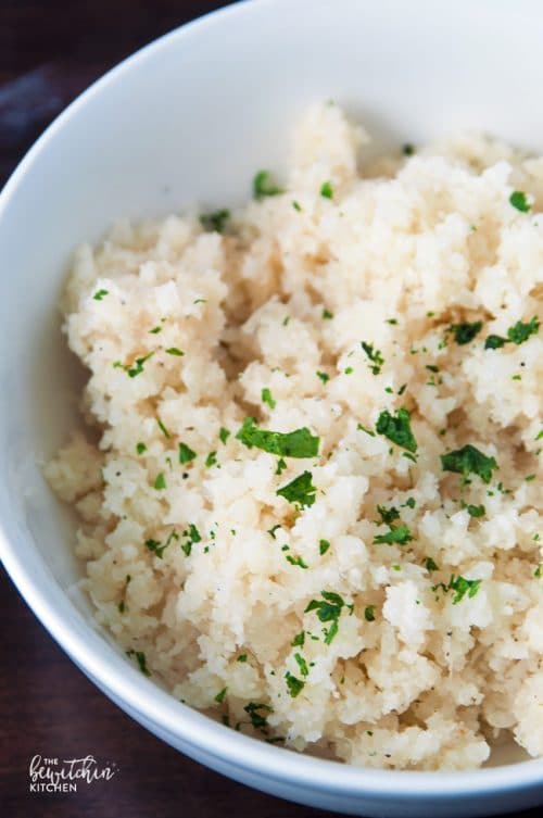 How to make riced cauliflower.