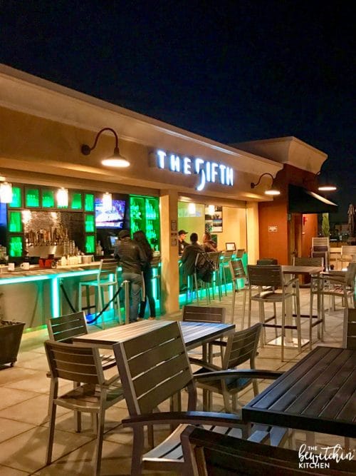 The perfect spot to watch Disneyland fireworks. The Fifth OC is a family friendly rooftop bar in Anaheim right across the street from Disneyland. Amazing food, service, and views.