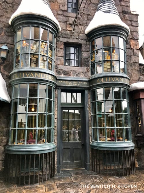 Ollivanders: The Wizarding World of Harry Potter at Universal Studios Hollywood. This is my favorite part of Universal, there is so much magic at this theme park.