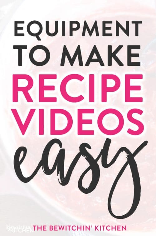 Want to know how to make recipe videos? Here's a list of equipment that makes creating cooking videos easy. A great shopping list for bloggers!