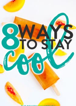 8 Ways to stay cool. Looking on how to stay cool during the hot, summer months WITHOUT AC? Check out these life hacks.