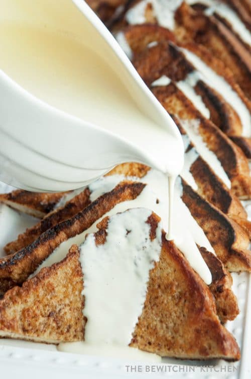 White chocolate sauce recipe - amazing on french toast, waffles, and pancakes. Use it in place of maple syrup!