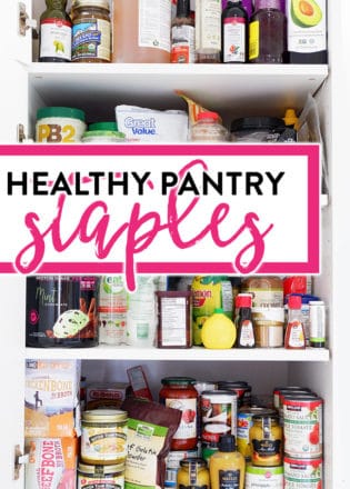 Healthy Pantry Staples you NEED in your kitchen for a healthy lifestyle and weight loss.