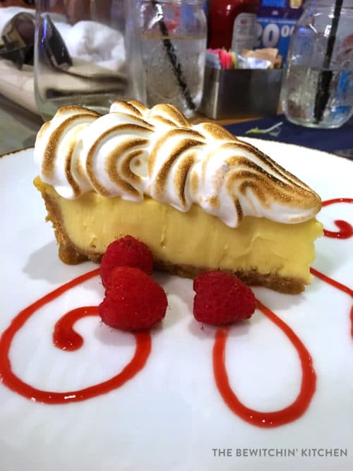 This key lime pie is the most amazing pie I have ever had. Located at Angler and Ale at Hawks Cay Resort in Duck Key Florida.