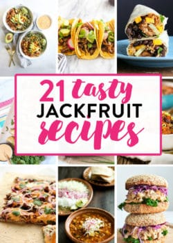 Jackfruit is popular with healthy recipes. Check out these tasty jackfruit recipes that are full of fiber, vegan, and clean eating. Some Whole30 recipes are included as well.