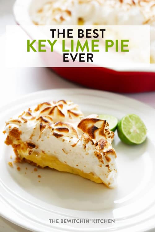 The best key lime pie recipe EVER. This Florida Key dessert recipe is one of my favorites. Whether you top it with meringue or whipped cream, you can't go wrong with the world's best key lime pie!