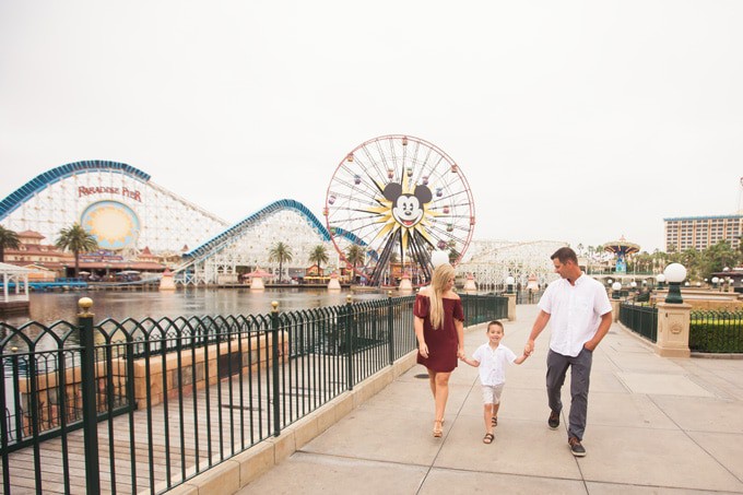 Family Photos at Disneyland California Adventure Park