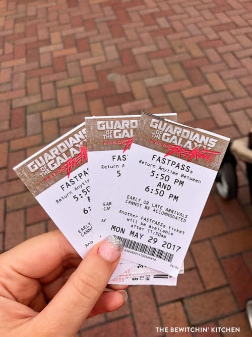 Guardians of the Galaxy Mission Breakout Fast Pass