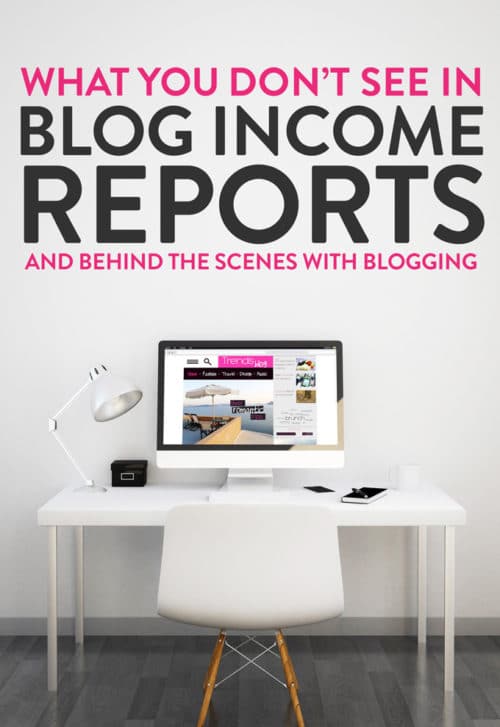 What you don't see in blogger's income reports. Real behind the scenes with blogging. So is blogging hard? Short answer: yes.