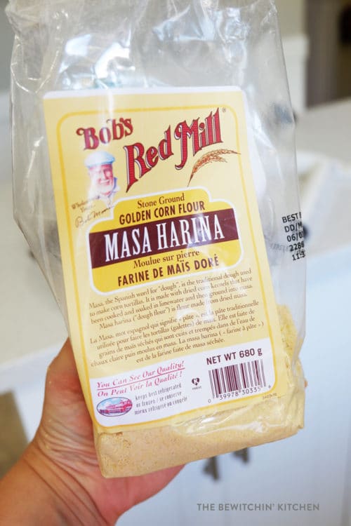 making corn tortillas with masa harina