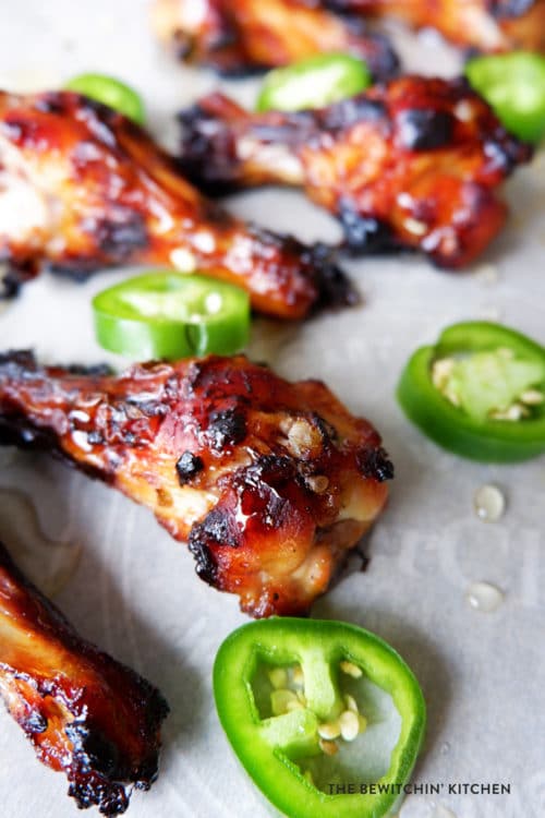 Honey Jalapeno Chicken Wings