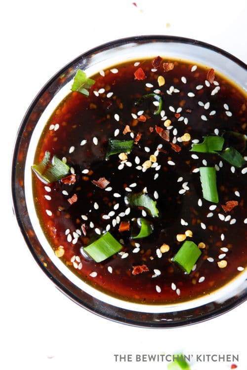 bowl with ready to serve Korean barbecue sauce