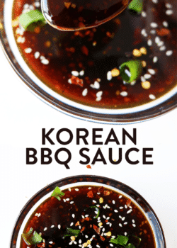 This Korean Barbecue Sauce recipe is so simple to throw together. I love the toasted sesame oil, Sambal Oelek, and brown sugar. It's sweet, spicy, and salty. This Korean BBQ Sauce is delicious on grilled chicken, BBQ steak, and makes a yummy vegetarian stir fry. Another bonus? It's gluten free.