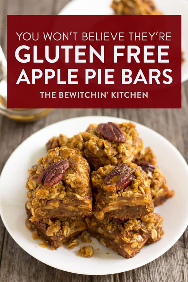 Gluten free apple pie bars recipe