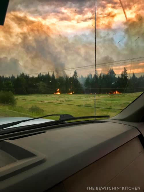 BC Wildfire outside Williams Lake