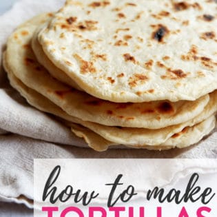 Homemade flour tortillas. Having a taco night and want to make homemade tortillas? Here's an easy recipe for taco Tuesday or fajita Friday!