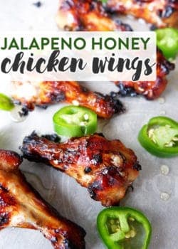 Jalapeno Honey Chicken Wings - These appetizers are perfect for game day or just hanging out on the choice. Honey, jalapeno, make a sweet and spicy chicken wing.